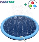 Prostec® Hondenzwembad – XL Opvouwbaar – Watersproeier 150 cm – Dog Pool – Honden Bad - Fontein