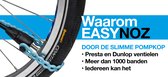 EasyNOZ Pompkop - Dunlop/Presta - Makkelijk te monteren - Onverslijtbaar