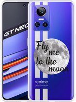 Realme GT Neo 3 Hoesje Fly me to the Moon - Designed by Cazy