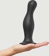 Strap-On-Me - Dildo Plug Curvy - Zwart