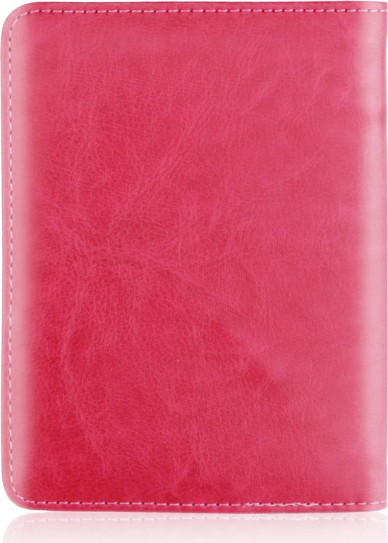 TDR - Porte-passeport et porte-cartes de Luxe en similicuir - avec technologie de blocage RFID - avec motif pré-imprimé néerlandais - Rose