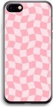 Case Company® - Hoesje geschikt voor iPhone 7 hoesje - Grid Roos - Soft Cover Telefoonhoesje - Bescherming aan alle Kanten en Schermrand