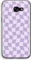 Case Company® - Hoesje geschikt voor Samsung Galaxy A5 (2017) hoesje - Grid Paars - Soft Cover Telefoonhoesje - Bescherming aan alle Kanten en Schermrand