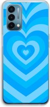 Case Company® - Coque OnePlus Nord N200 5G - Coeur Blauw - Coque souple pour téléphone - Protection sur tous les côtés et bord d'écran