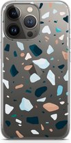 Case Company® - Hoesje geschikt voor iPhone 13 Pro hoesje - Terrazzo N°13 - Soft Cover Telefoonhoesje - Bescherming aan alle Kanten en Schermrand