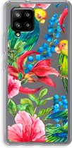 Case Company® - Hoesje geschikt voor Samsung Galaxy A42 5G hoesje - Papegaaien - Soft Cover Telefoonhoesje - Bescherming aan alle Kanten en Schermrand