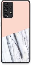 Case Company® - Hoesje geschikt voor Samsung Galaxy A33 5G hoesje - A touch of peach - Soft Cover Telefoonhoesje - Bescherming aan alle Kanten en Schermrand