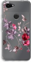 Case Company® - Hoesje geschikt voor Google Pixel 3a hoesje - Mooie bloemen - Soft Cover Telefoonhoesje - Bescherming aan alle Kanten en Schermrand