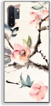 Case Company® - Hoesje geschikt voor Samsung Galaxy Note 10 Plus hoesje - Japanse bloemen - Soft Cover Telefoonhoesje - Bescherming aan alle Kanten en Schermrand