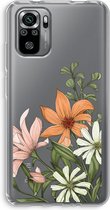 Case Company® - Hoesje geschikt voor Xiaomi Redmi Note 10S hoesje - Floral bouquet - Soft Cover Telefoonhoesje - Bescherming aan alle Kanten en Schermrand
