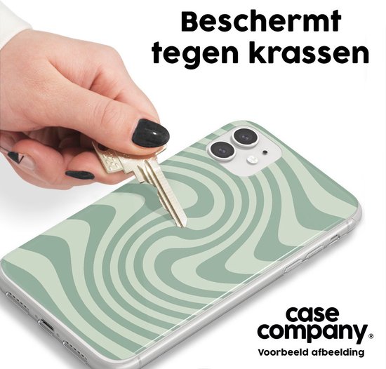 Case Swirl - Coque iPhone 13 - Vert tourbillon - Coque souple pour téléphone - Protection tous côtés et bord d'écran