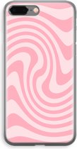 Case Company® - Hoesje geschikt voor iPhone 8 Plus hoesje - Swirl Roos - Soft Cover Telefoonhoesje - Bescherming aan alle Kanten en Schermrand