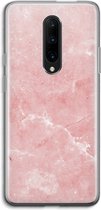 Case Company® - Hoesje geschikt voor OnePlus 7 Pro hoesje - Roze marmer - Soft Cover Telefoonhoesje - Bescherming aan alle Kanten en Schermrand