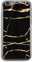 Case Company® - Hoesje geschikt voor iPhone 6 PLUS / 6S PLUS hoesje - Gouden marmer - Soft Cover Telefoonhoesje - Bescherming aan alle Kanten en Schermrand