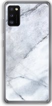 Case Company® - Hoesje geschikt voor Samsung Galaxy A41 hoesje - Witte marmer - Soft Cover Telefoonhoesje - Bescherming aan alle Kanten en Schermrand