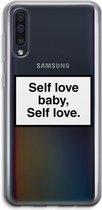 Hoesje geschikt voor Samsung Galaxy A50 hoesje - Self love - Soft Cover Telefoonhoesje - Bescherming aan alle Kanten en Schermrand