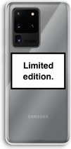 Hoesje geschikt voor Samsung Galaxy S20 Ultra hoesje - Limited edition - Soft Cover Telefoonhoesje - Bescherming aan alle Kanten en Schermrand