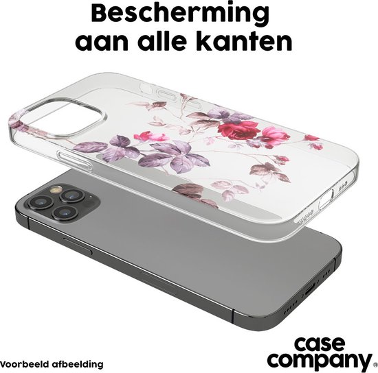 Case Company® - Coque OnePlus Nord 2 5G avec cordon - Belles fleurs - Protection de téléphone avec cordon Zwart - Protection de tous les côtés et sur tout l'écran