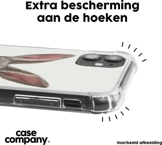 Case Company® - Coque pour iPhone 7 avec cordon - Marguerite - Coque pour téléphone avec cordon Zwart - Protection Extra sur tous les côtés et sur le bord de l'écran