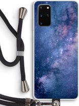 Hoesje met koord geschikt voor Samsung Galaxy S20 Plus hoesje met Koord - Nebula - Telefoonhoesje met Zwart Koord - Bescherming aan alle Kanten en Over de Schermrand