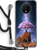 Case Company® - Hoesje met koord geschikt voor OnePlus 7T hoesje met Koord - Ambition - Telefoonhoesje met Zwart Koord - Bescherming aan alle Kanten en Over de Schermrand