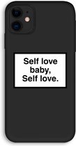 Case Company® - Hoesje geschikt voor iPhone 11 hoesje - Self love - Biologisch Afbreekbaar Telefoonhoesje - Bescherming alle Kanten en Schermrand