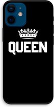 Case Company® - Hoesje geschikt voor iPhone 12 mini hoesje - Queen zwart - Biologisch Afbreekbaar Telefoonhoesje - Bescherming alle Kanten en Schermrand