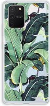 Case Company® - Hoesje geschikt voor Samsung Galaxy S10 Lite hoesje - Bananenbladeren - Soft Cover Telefoonhoesje - Bescherming aan alle Kanten en Schermrand