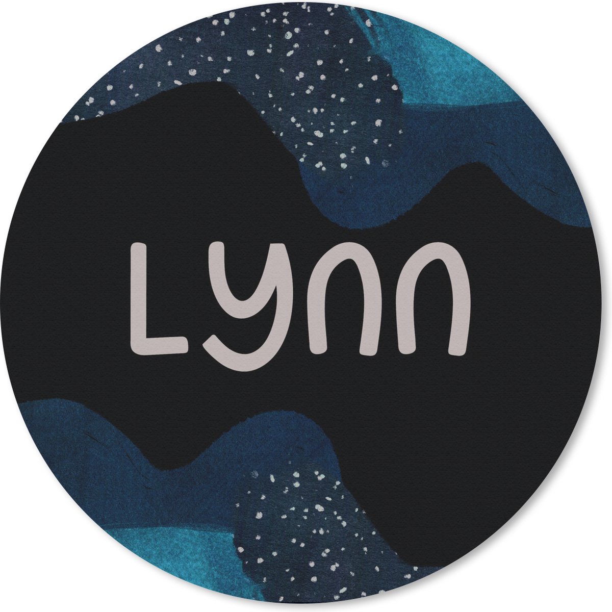 Muismat rond 20x20 cm - Mousepad Lynn - Pastel - Meisje - Ronde muismatten