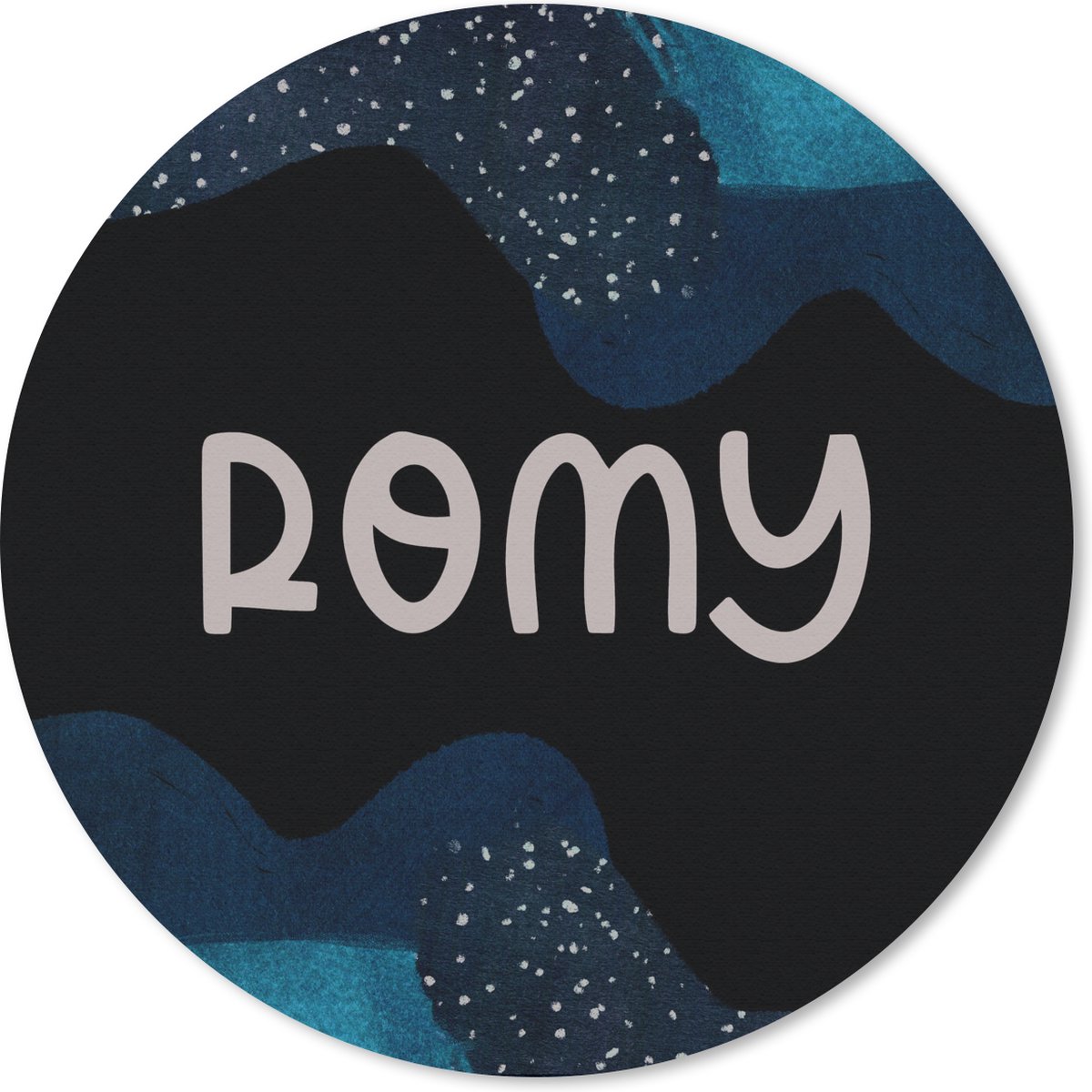 Muismat rond 40x40 cm - Mousepad Romy - Pastel - Meisje - Ronde muismatten