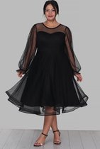 HASVEL-Glitter Jurk - Avond jurk - Feestjurk - Zwate jurk - Dames Feestjurk -Galajurk- Maat 6XL-HASVEL-Glitter Dress - Evening dress - Party dress - Black dress - Ladies Party dress -Prom dress - Size 6XL