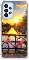 Back Case TPU Siliconen Hoesje Samsung Galaxy A23 Telefoon Hoesje met doorzichtige rand Amsterdamse Grachten