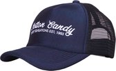 Cotton Candy - Trucker Cap Navy Blue / Black Mesh