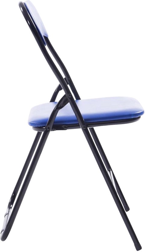 CLP Felix Set van 4 klapstoelen blauw/zwart