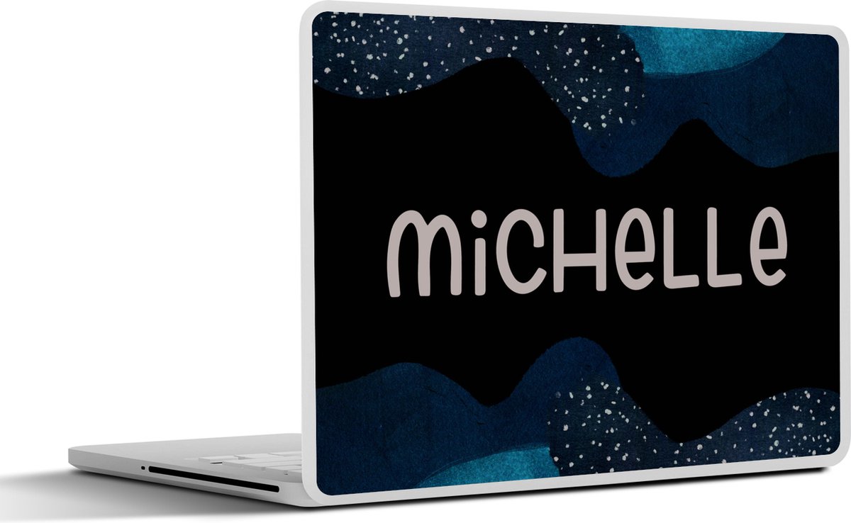 Laptop sticker - 17.3 inch - Michelle - Pastel - Meisje - 40x30cm - Laptopstickers - Laptop skin - Cover