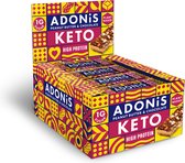 Adonis Keto Protein Bars - Chocolat au beurre de cacahuète - Barres protéinées - Keto - Végétalien - 16 barres (720 grammes)