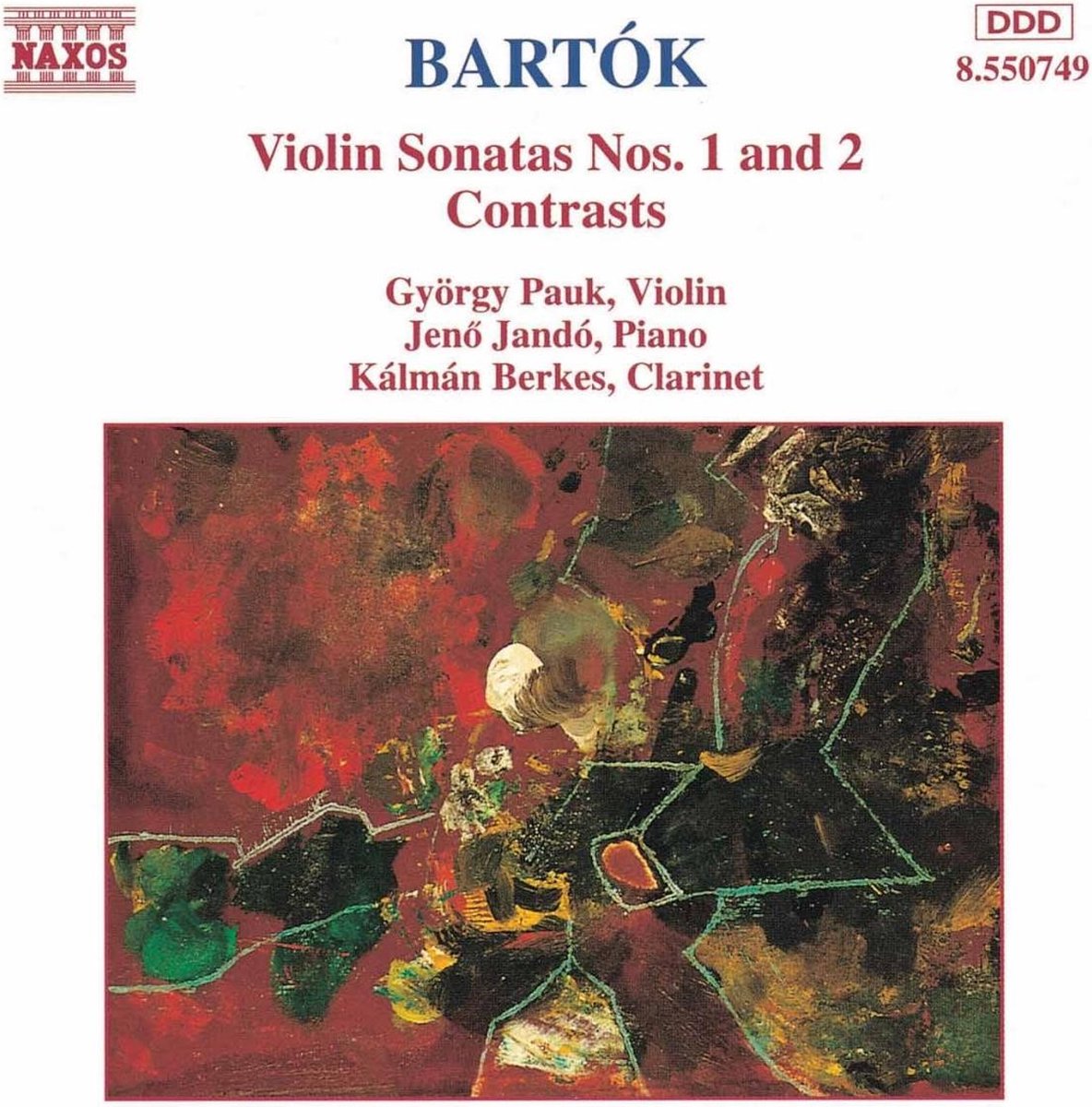 György Pauk, Jeno Jandó, Kálmán Berkes - Bartók: Violin Sonatas Nos.1 & 2 (CD)