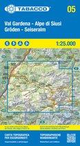 Val Gardena- Alpe di Siusi-  Gröden - Seiseralm (blad 05) 1:25 000