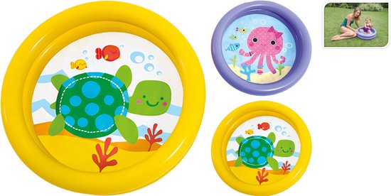 Opblaasbare matras Schildpad INTEX voor kinderen met handgrepen 150 cm