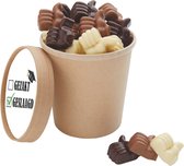 Geslaagd - Chocolade Duimpjes Bio Snoepbeker XXL - Cadeau - Geschenk