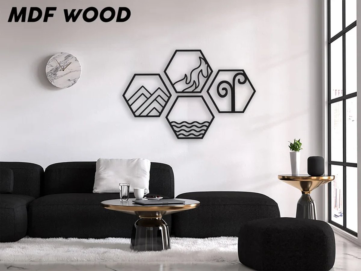 Hexagon hout zeshoekig - decoratief knutselen 3-50cm, grootte Hexagon hout zeshoekig - decoratief knutselen 3-50cm, grootte