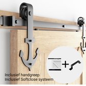 Barnwood Originals schuifdeursysteem Anker inclusief Softclose systeem en deurgreep