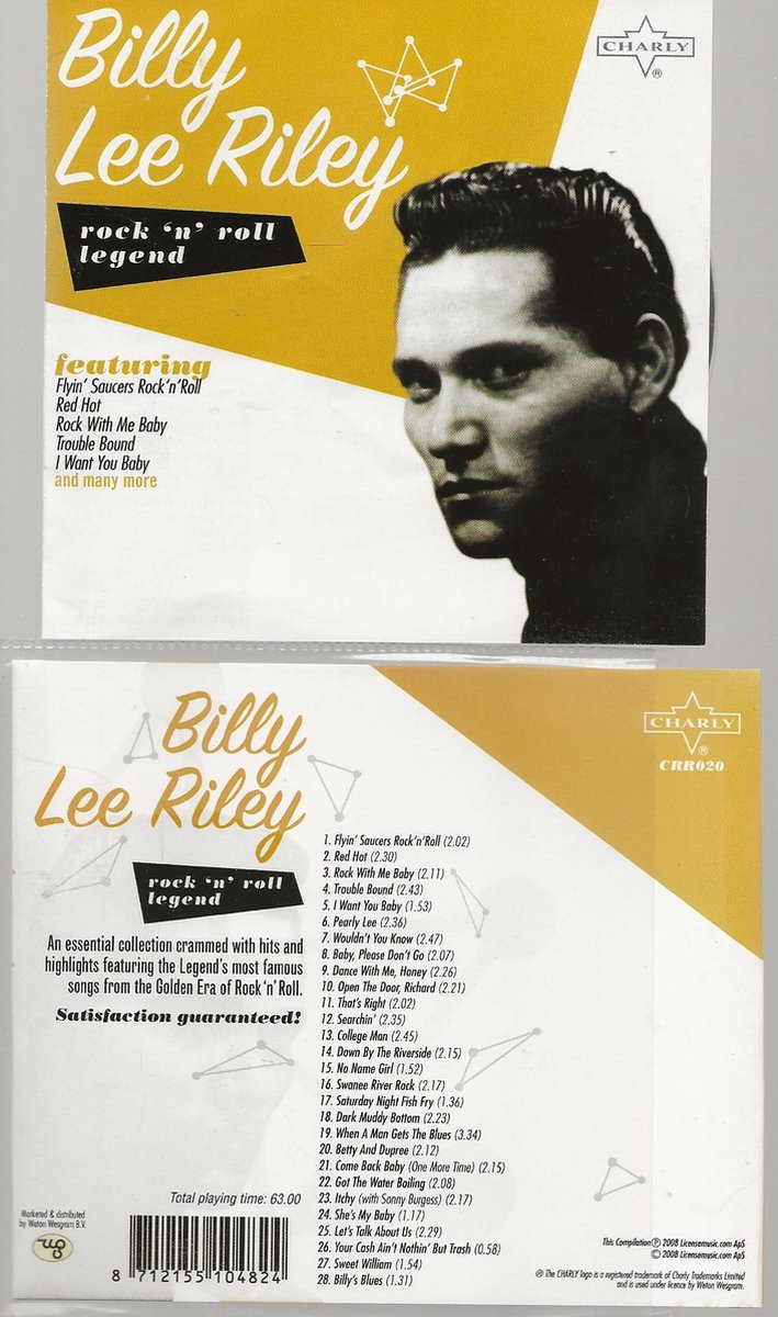 BILLY LEE RILEY - ROCK N ROLL LEGENDS
