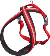 Adori Nylon Soft Harness Cross Red&Reflective - Harnais pour chien - 70-96X2.5 cm