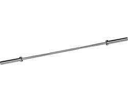RYZOR Halterstang olympisch van 180 cm - Halterset - Barbell stang - Fitness stang - Bankdrukken - Gewichtheffen - Krachtbenodigdheden - Fitness en training - Gewichten - Staal - 50 mm - Zilver