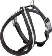 Adori Nylon Soft Harness Cross Black&Reflective - Harnais pour chien - 63-88X2. 0