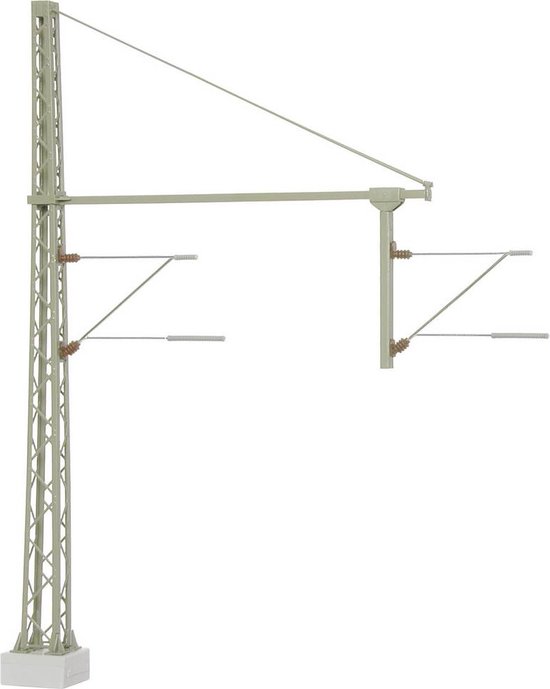 Foto: Viessmann modelltechnik 4160 h0 bovenleidingmast met arm universeel 1 stuk s 