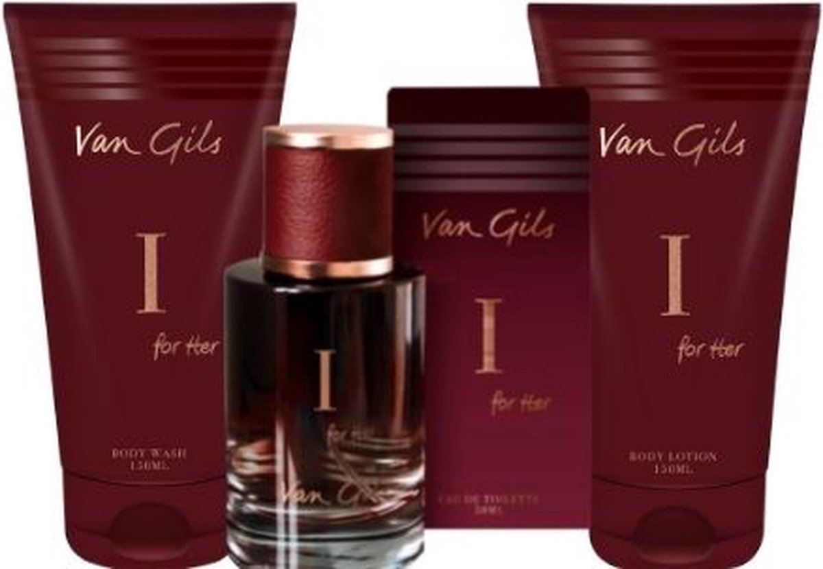 Van Gils I For Her Eau de Toilette 50ml & Body Wash & Lotion | Cadauset