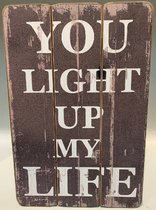 Plaque murale You Light Up My Life