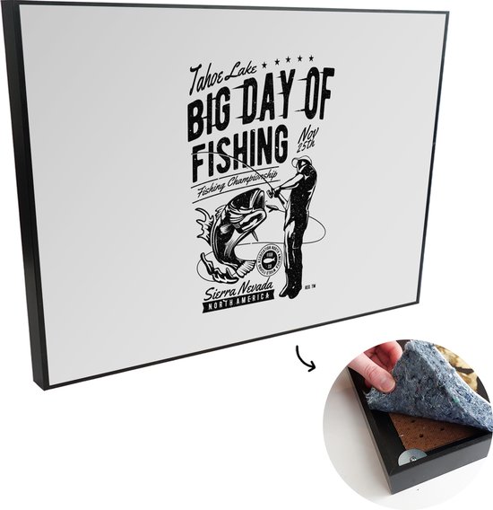 Panneau de pêche personnalisé Bass fish Panneau en métal pour